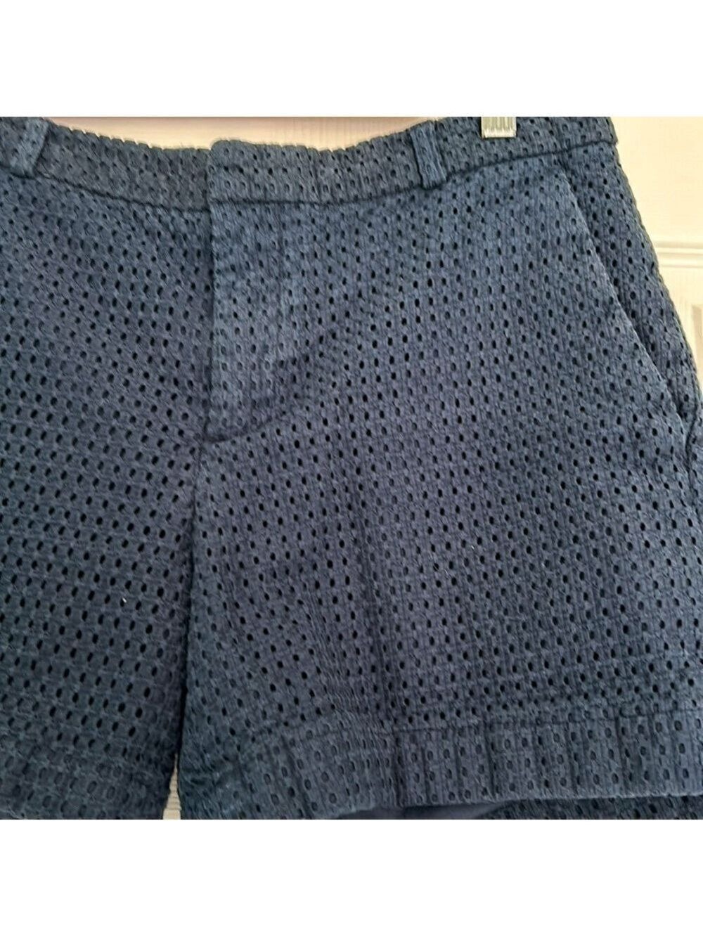 Banana Republic 4 1/2” eyelet pattern dressy shorts size 6 - Picture 2 of 4
